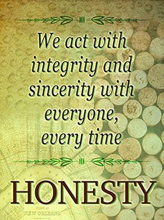 Honesty v2 Art of Core Values / Mission Statement